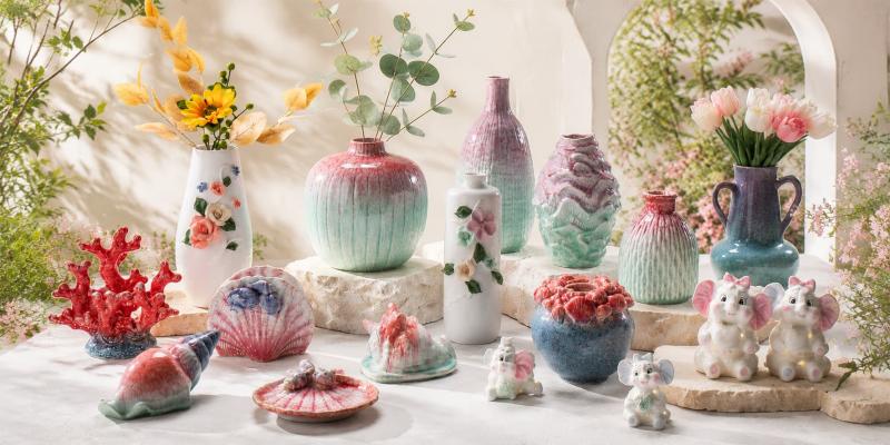 Garden Elegance · Nature-Inspired Ceramic Home Art Collection